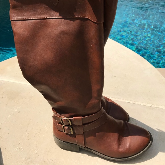 American Eagle By Payless Shoes - Brown Knee-High Boots WW